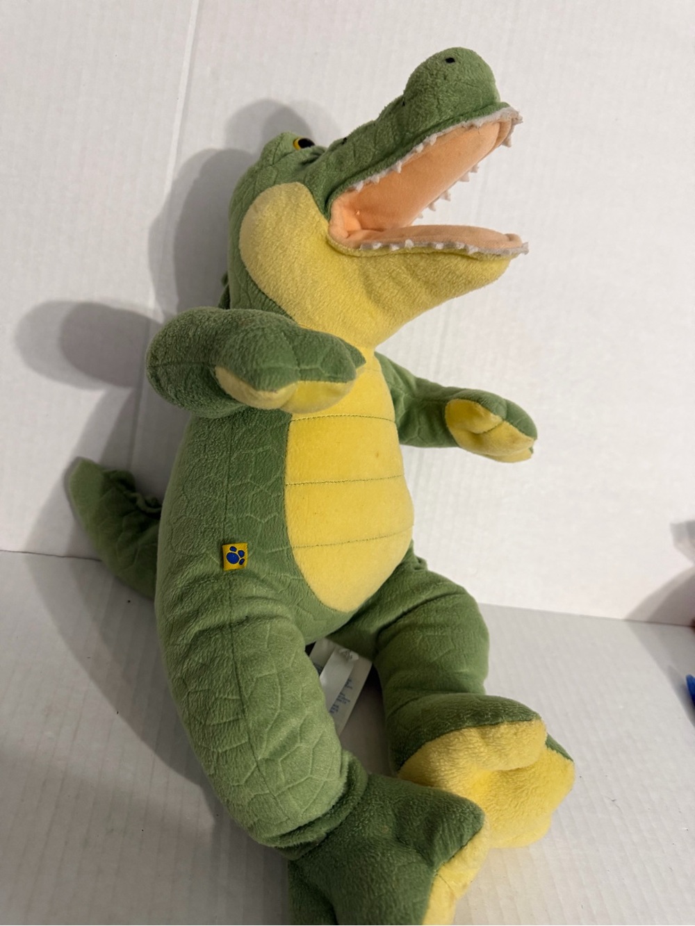Build-A-Bear Workshop Retired Green & Yellow Alligator Plush